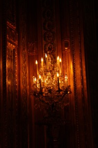 3. Only a few steps away from the flare of a chandelier lightness fades, and it would be impossible to read or write.
