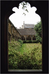 Oxford Kreuzgang Fenster