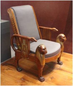 Egyptian style chair, 1805-1815 (V&A)