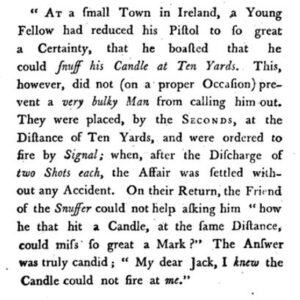 If the Irish Code Duello of 1777 didn’t exist, which rules guided the ...